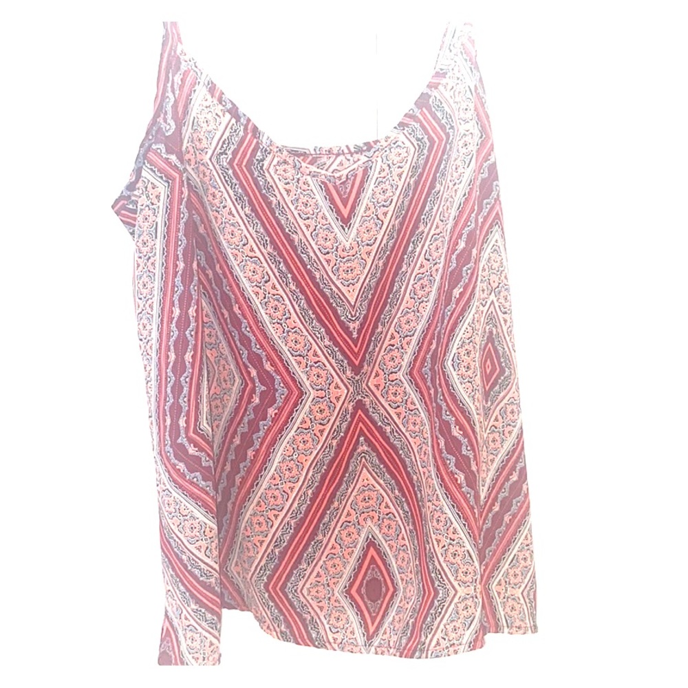 Red Floral Tank Top